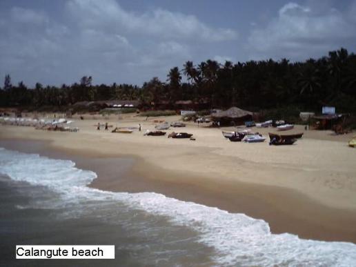 Calangute beach at 6 minues walking distance