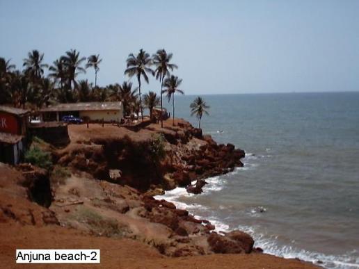 Anjuna beach at 7 K.m. from hotel