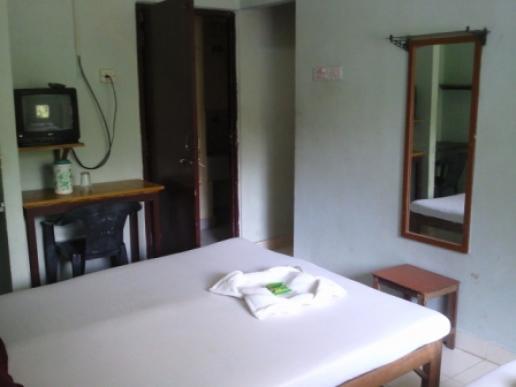 Typical hotel room from window side