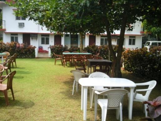 Garden restaurant from the other side of hotel