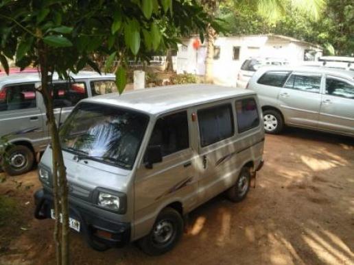 Car park with couple of out-houses, each 6 pers. capacity with toilet, kitchen, T.V. etc in.