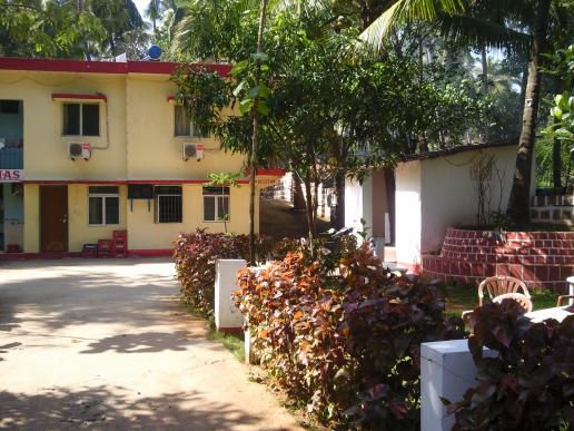 Hotel main building with programme stage
